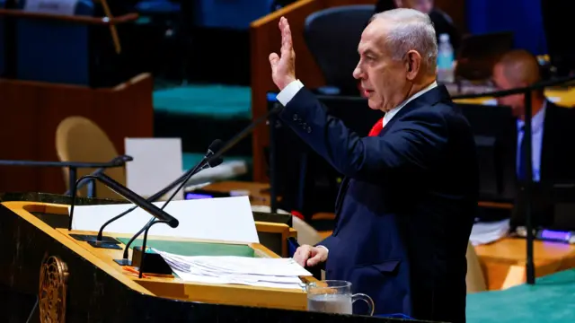Benjamin Netanyahu at UN speech