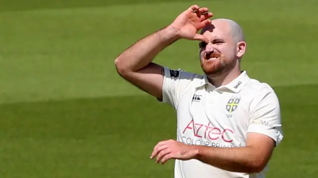Durham seamer Ben Raine feeling the strain