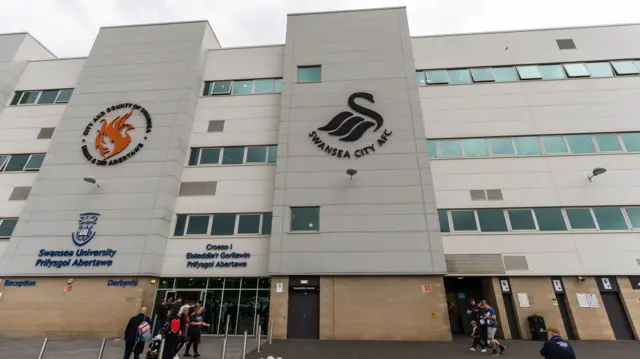 A general view of Swansea.com Stadium, home of Swansea City