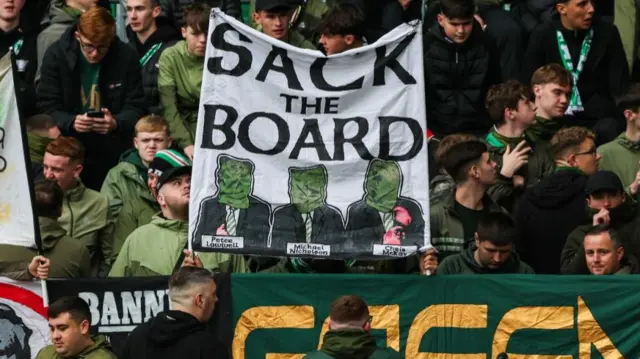 Celtic fan banner