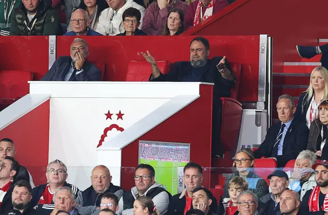 Evangelos Marinakis, owner of Nottingham Forest reacts