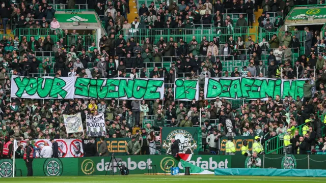 Celtic fan banner