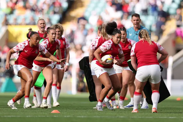 England warming up