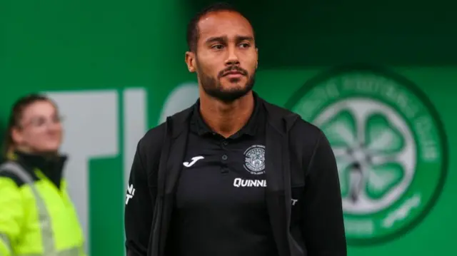 Hibernian's Jordan Obita at Celtic Park