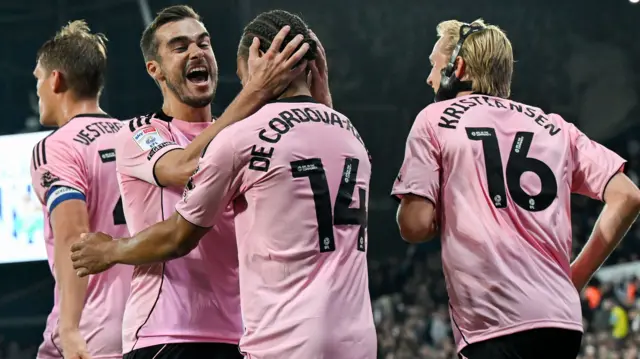 Leicester City celebrate