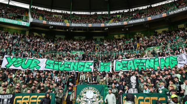 Celtic fan banner