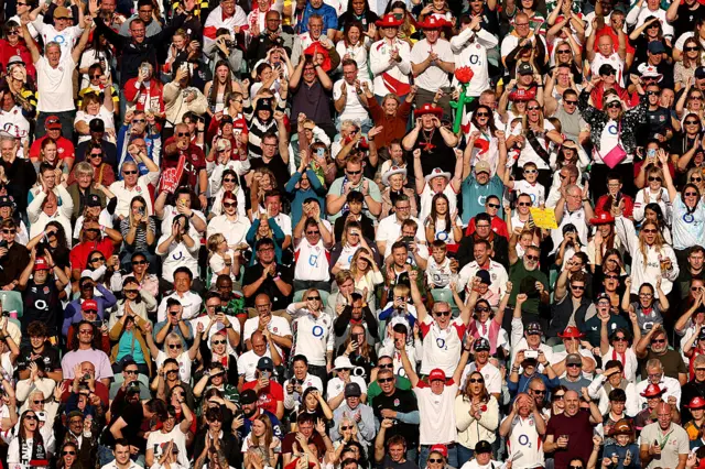 England fans show their support