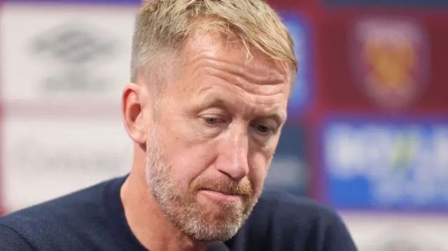 Graham Potter looking sad