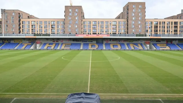 A General view of AFC wimbledon's stadium