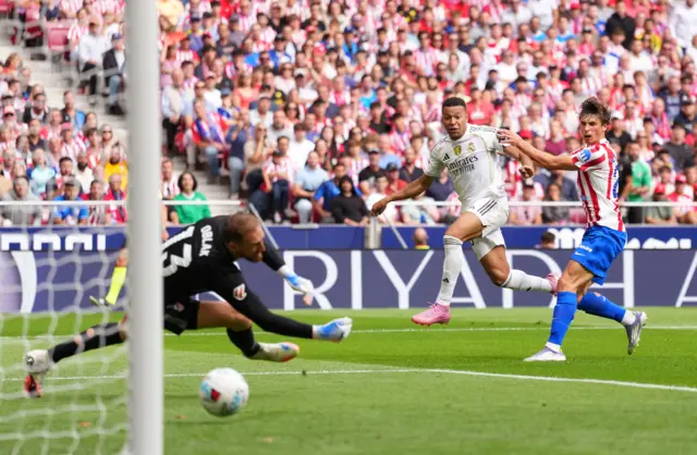 Mbappe scores for Real Madrid against Atletico