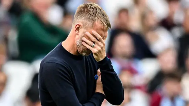 Graham Potter looking sad