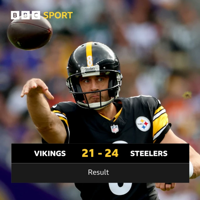 Minnesota Vikings 21-24 Pittsburgh Steelers