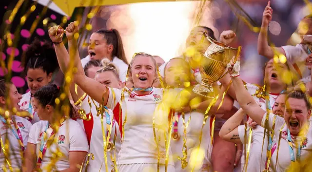 England lift the trophy