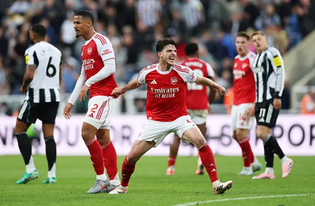 Declan Rice of Arsenal celebrates