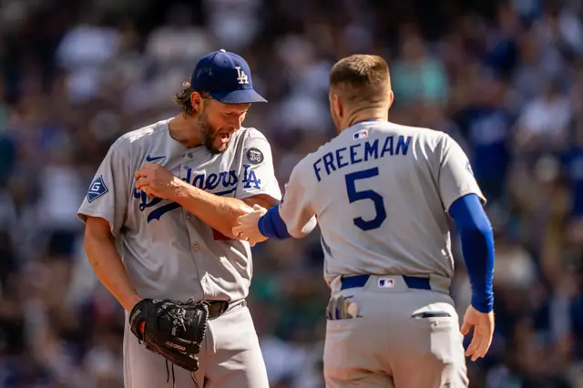 Clayton Kershaw and Freddie Freeman
