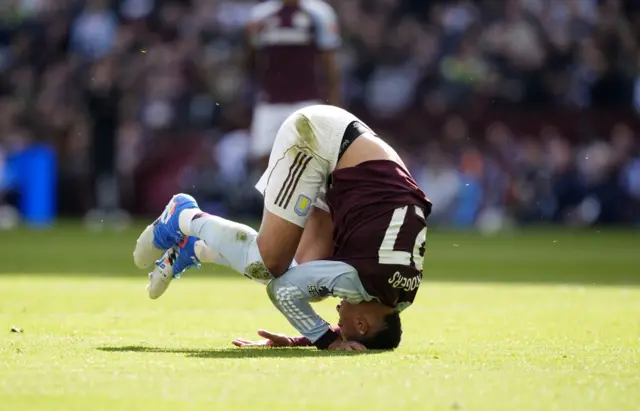 Morgan Rogers rolls over on his head
