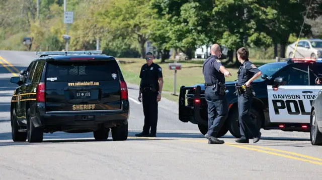 Police vehicles in Michigan