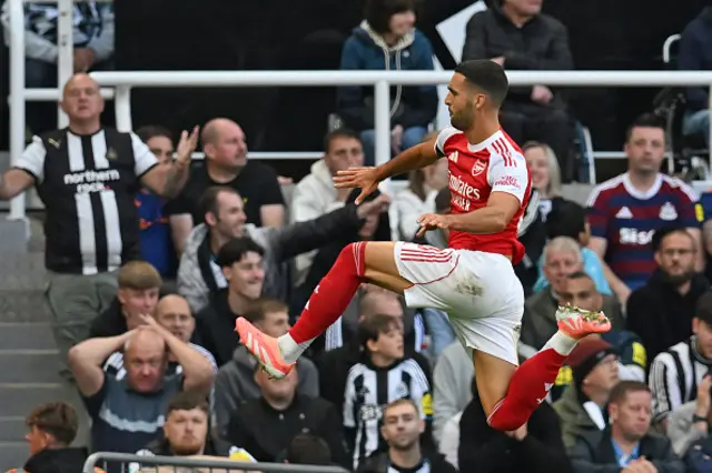 Mikel Merino celebrates