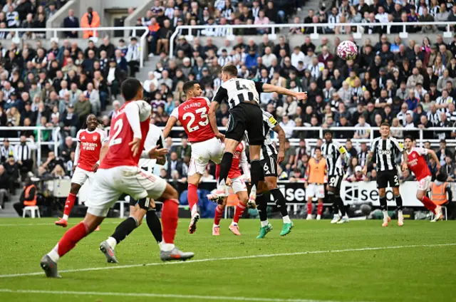 Mikel Merino of Arsenal scores