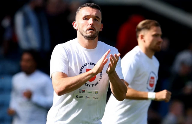 Aston Villa's John McGinn during the warm up