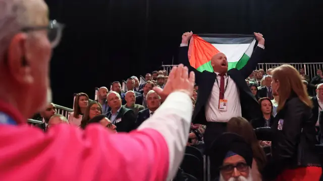 Protestues me flamurin palestinez
