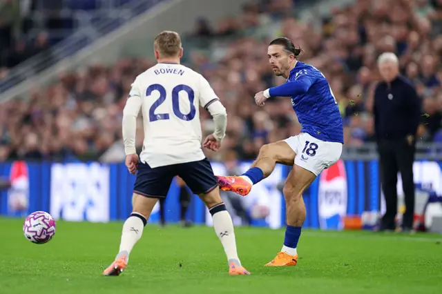 Jack Grealish crosses ball