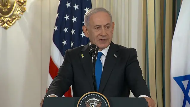 Netanyahu speaks at White House