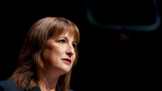 Britain's Chancellor of the Exchequer Rachel Reeves delivers her keynote speech during the Labour Party Conference