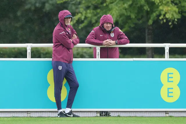 Thomas Tuchel and England technical director John McDermott