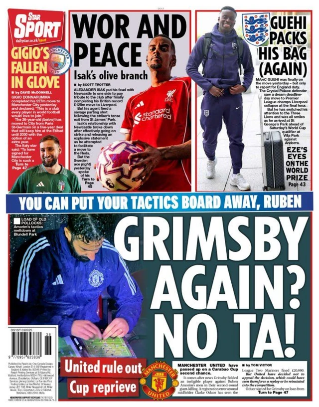 Daily Star back page