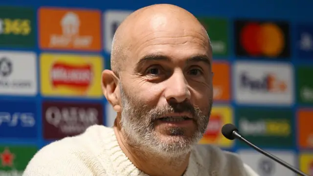 Chelsea head coach Enzo Maresca speaks to the media