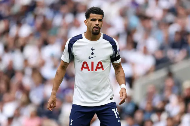 Dominic Solanke in a Tottenham shirt