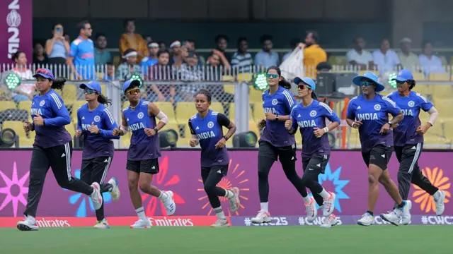 Players of India warm up
