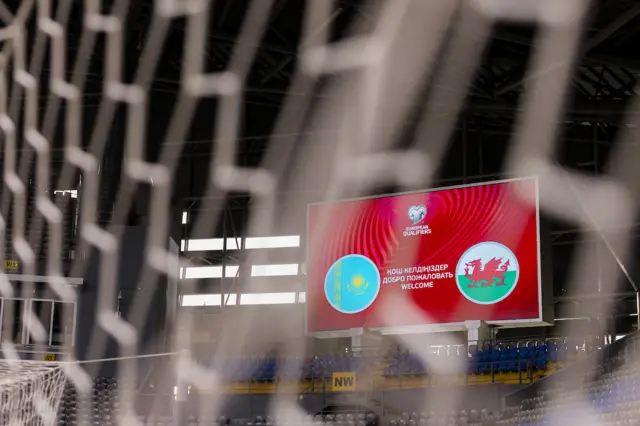 A view of the scoreboard in Astana