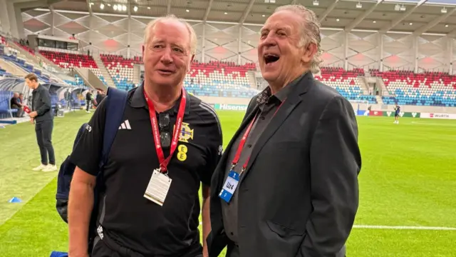 Jimmy Nicholl and Gerry Armstrong
