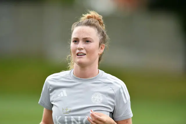 Ruby Mace in training for former club Leicester City