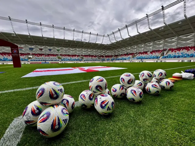 A view of the Stade de Luxembourg