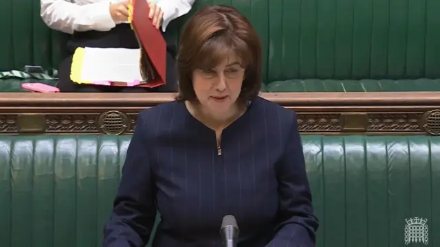 Lucy Powell pictured in the House of Commons