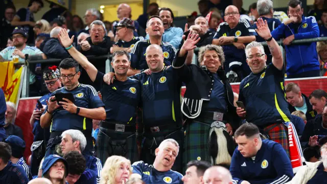 Scotland fans in Copenhagen