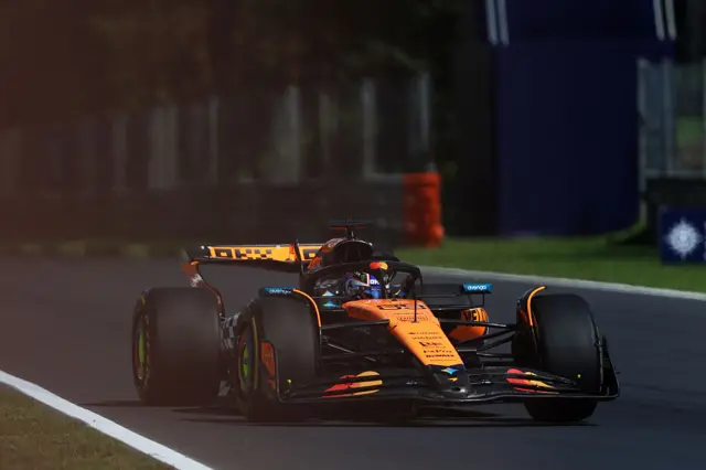 Alex Dunne in Italian Grand Prix first practice
