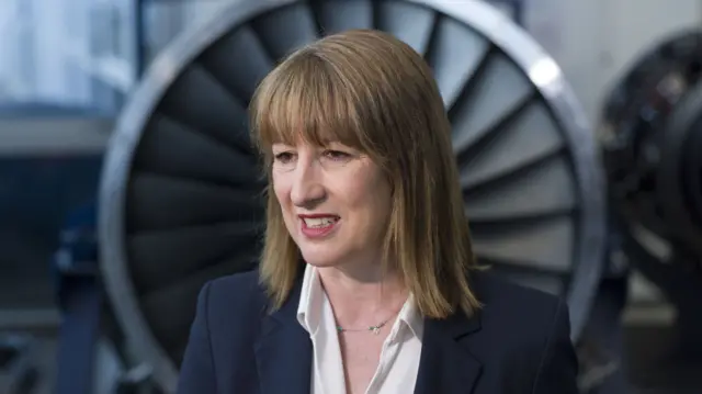 Headshot of Rachel Reeves - she is mid-speaking and looks to the side of the camera