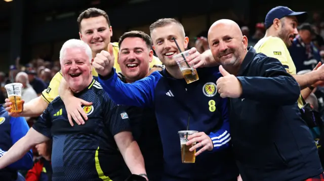 Scotland fans in Copenhagen