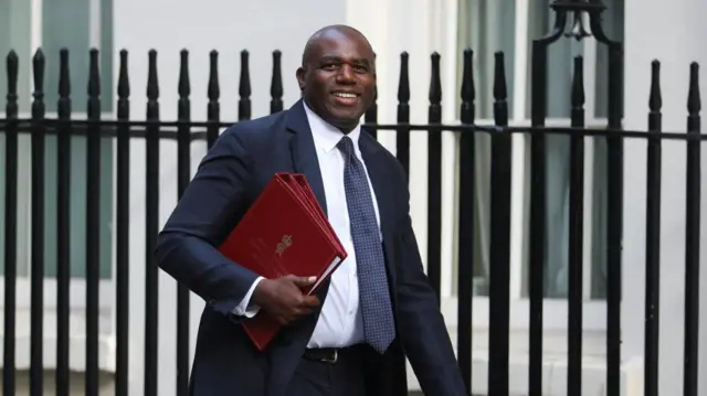 Britain's Foreign Secretary David Lammy arrives for a cabinet meeting at Downing Street in London