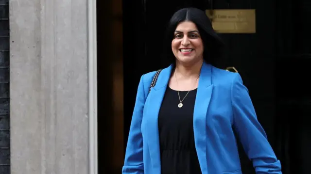 MP Shabana Mahmood who has been appointed to the role of Home Secretary leaves 10 Downing Street, during a reshuffle by the British government following the resignation of Deputy Prime Minister Angela Rayner in London