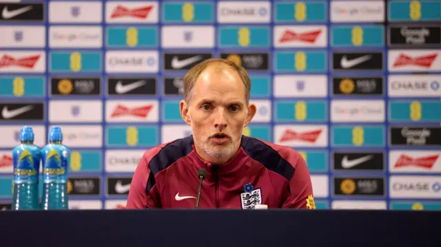 England manager Thomas Tuchel in his news conference