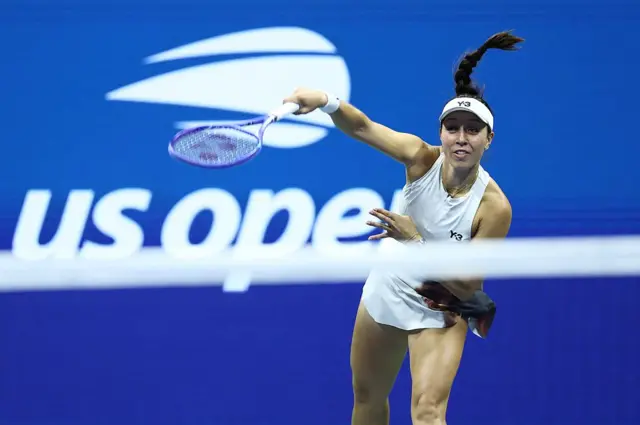 USA's Jessica Pegula serves