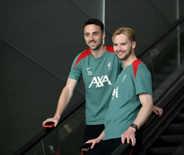Diogo Jota and Caoimhin Kelleher