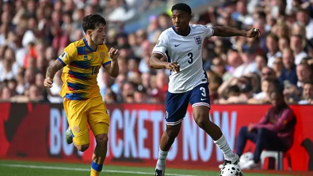 England v Andorra action