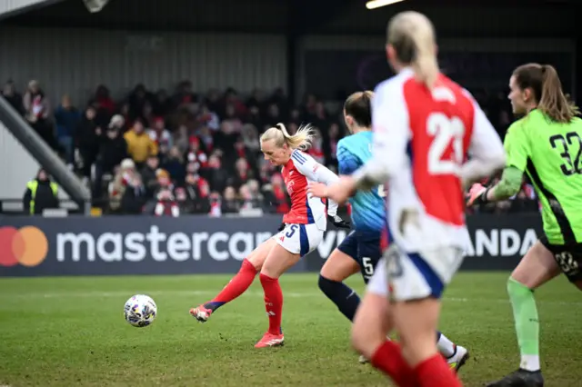 Blackstenius scores v London City Lionesses in the FA Cup 5th round last season