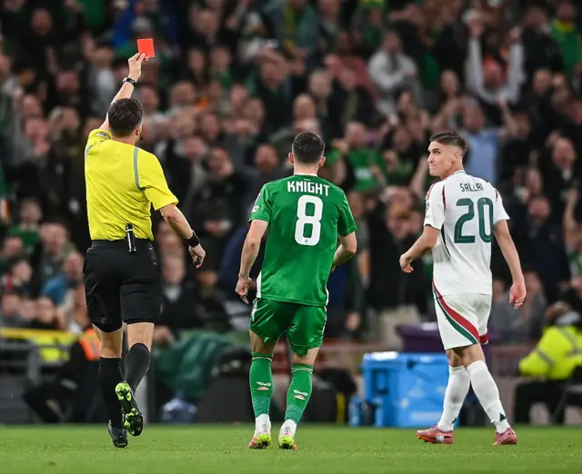 Sallai sent off